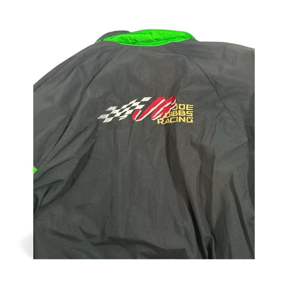 Joe Gibbs NASCAR Green And Black XLRacing Mens Jacket - Picture 7 of 13